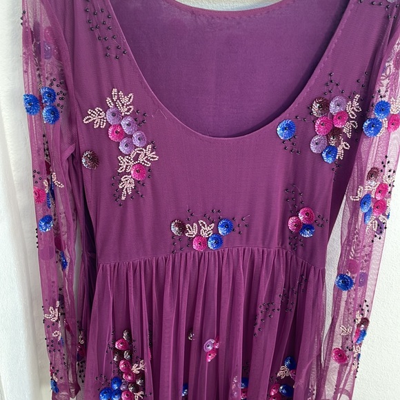 Asos embellished mesh cocktail mini dress - Picture 7 of 8